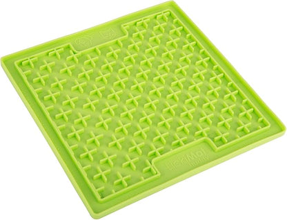 LickiMat Classic Buddy Slow Feeder for Dogs Lick Mat Boredom Anxiety Reducer Perfect for Food Treats Yogurt Liquid Food Peanut Butter Fun Alternative to a Slow Feed Dog Bowl, Green