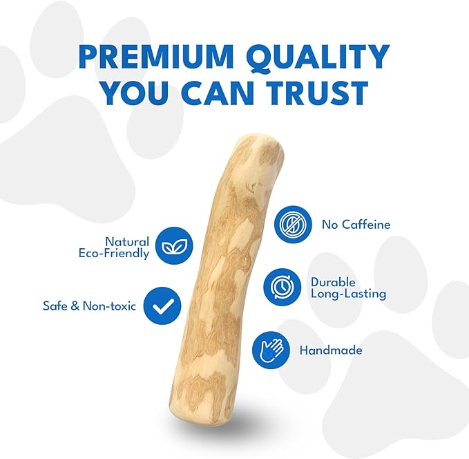 Set 3 of Coffee Wood Dog Chew Toy – Coffee Chew Stick for Medium Dogs - Teeth Cleaning & Stress Relief – Safe, Durable & Eco-Friendly Dog Chew Toy (Medium - Under 55 lbs)