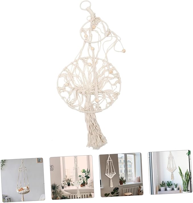 Style Handwoven Cat Hammock Bed Macrame Hanging Cat Bed for Indoor s Swing for Pets Cozy Hanging Nest for Relaxing and Lounging