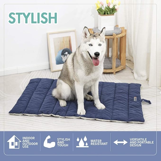 CHEERHUNTING Outdoor Dog Bed, Waterproof, Washable, Large Size, Durable, Water Resistant, Portable and Camping Travel Pet Mat