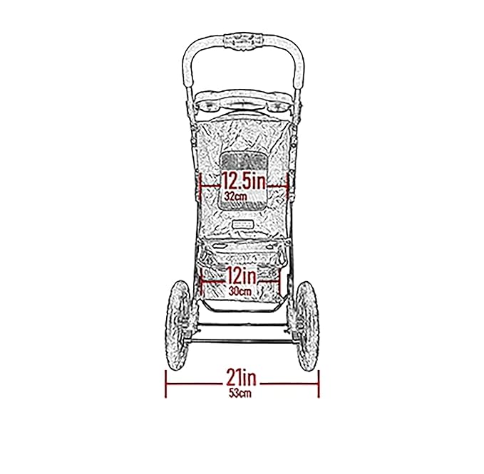 Pet Gear No-Zip NV Pet Stroller for Cats/Dogs, Zipperless Entry, Easy One-Hand Fold, Gel-Filled Tires, Plush Pad + Weather Cover Included, New Rose