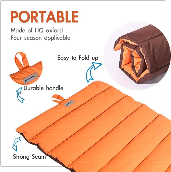 CHEERHUNTING Outdoor Dog Bed, Waterproof, Washable, Large Size, Durable, Water Resistant, Portable and Camping Travel Pet Mat
