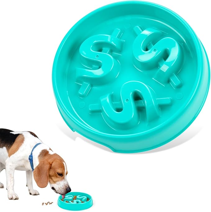Slow Feeder Dog Bowls, Maze Dog Bowl Slow Feeder for Healthy Eating, Non-Slip Dog Food Bowl, Food-Grade Puppy Bowl, Slow Feeder Cat Bowl & Cat Food Bowl, Puzzle Dog Bowls for Small & Medium Pets