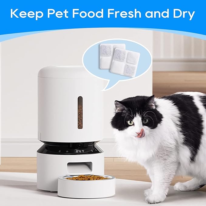 16 Pack Pet Food Desiccant Bag Compatible with Petlibro Automatic Cat Dog Feeders, PLAF001, PLAF002, PLAF101, PLAF005, PLAF006, Upgrade Packets Keep Pet Food Dry and Fresh