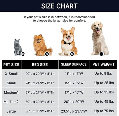 Calming Dog Bed & Cat Bed, Anti-Anxiety Donut Dog Cuddler Bed, Warming Cozy Soft Dog Round Bed, Fluffy Faux Fur Plush Dog Cat Cushion Bed for Small Medium Dogs and Cats (20"/24"/27"/30")