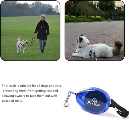 Retractable Small Dog Lead Puppy Lead Travel Cat Retractable Leash Mini and Portable Walking Leash for Small Cats Dogs