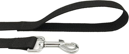 TAIAN 4FT/5FT/6FT Strong Dog Leash, Nylon Dog Leashes for Small Medium Large Dogs (5/8 in x 5 ft, Black)