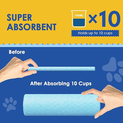 JollyMate 30"x36" Dog Pee Pads Extra Large, 30 Pack XX-Large Super Absorbent Pet Pee Pads with Adhesive Tabs, 6 Layers Thick Leak-Proof Potty Pads for Dogs and Puppies