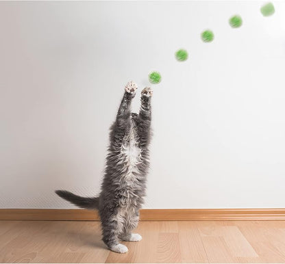 Andiker Cat Sparkle Balls, 6pcs 2.36 Inches Cat Pom Pom Ball Glitter Tinsel Kitten Balls Toy Foil Fuzzy Ball for DIY Craft Colorful Interactive Cats Toys for Indoor Cats to Keep Fit and Active(12Pcs)