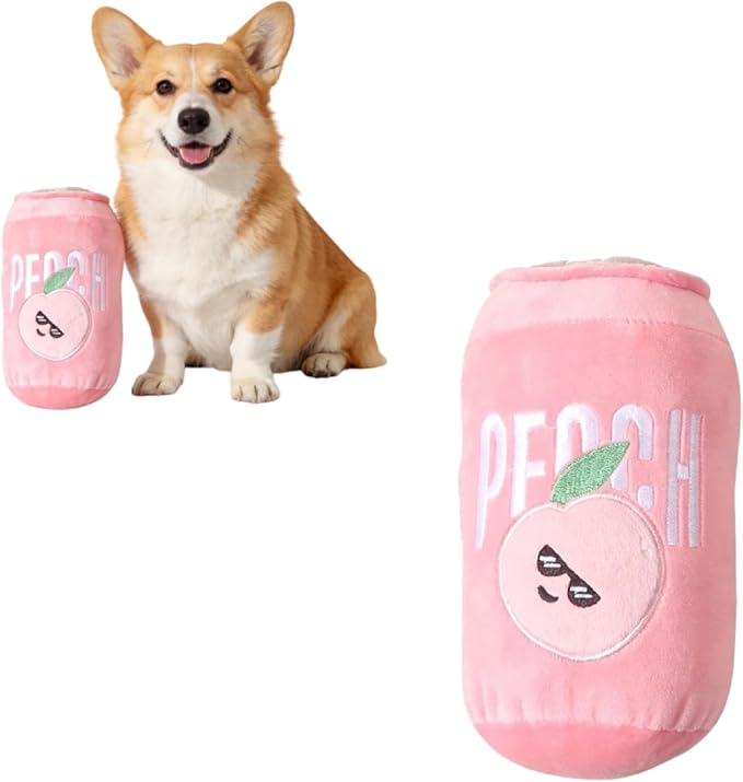 1 Pcs Interactive Dog Toys to Keep Them Busy, Squeaky Dog Toys for Small, Medium Dogs, Puppy Teething Toys for Gentle Chew, Non-Destructive Play (Pink)