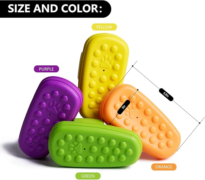 MECOOL Dog Toy Unbreakable Slippers Squeaky Dog Toys for Teehing Chewing Size for Medium and Samll Breeds (Green)