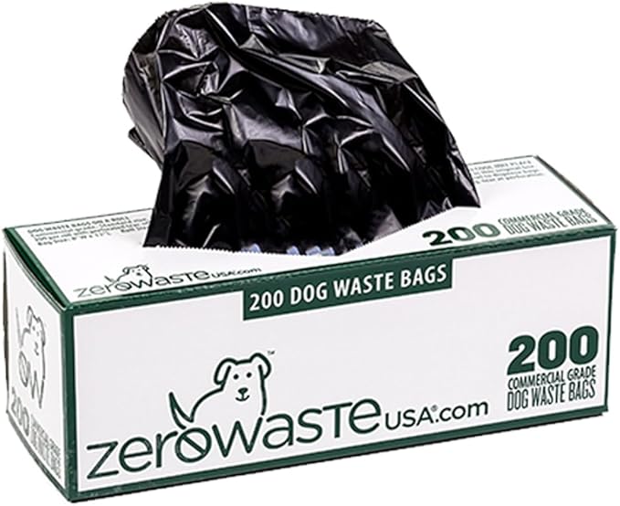 Zero Waste USA 4,000 Premium Dog Waste Station Refill Roll Bags - Up to 40% thicker & stronger than competitor bags - Guaranteed to fit any commercial roll bag dispenser (20 rolls of 200 bags)
