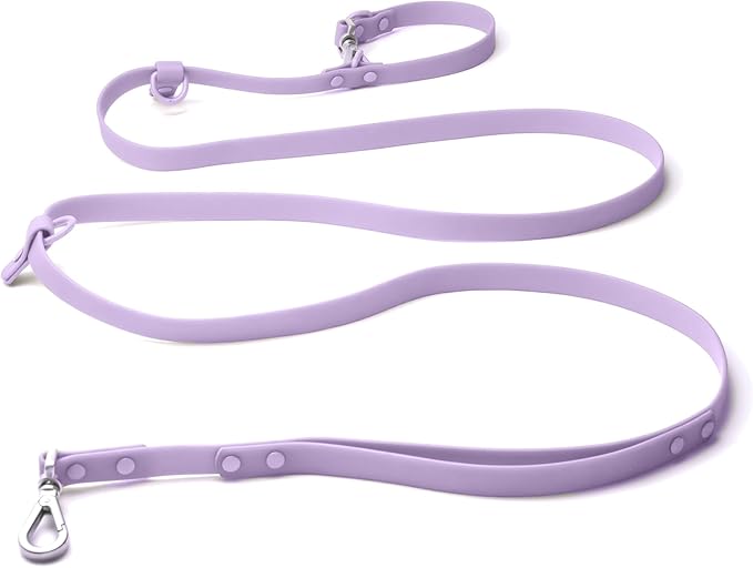 Heavy Duty Hands Free Dog Leash for Medium to Large Dogs for Comfortable Running, Jogging Walking | Dual D-Rings | Soft Padded Traffic Handle | Both Ends 360 Rotating Carabiners (Leash Length 7.7 ft)