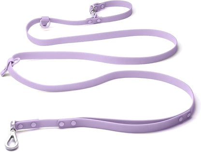 Heavy Duty Hands Free Dog Leash for Medium to Large Dogs for Comfortable Running, Jogging Walking | Dual D-Rings | Soft Padded Traffic Handle | Both Ends 360 Rotating Carabiners (Leash Length 7.7 ft)