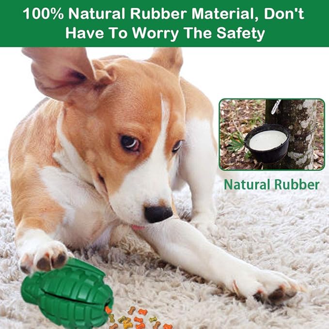 Unique Dog chew Toys for Aggressive chewers Large Breed Indestructible, Life Time Gurantee Ultra Durable Tough Chew Teething Toys for Puppy Medium Dogs Dental Care Ball Green