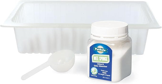 Pet Loo Pee-Pod with Sponge - 7-Pack - Indoor Toilet Tray for Pets - Urine Disposal