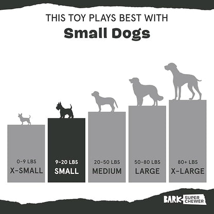 Barkbox Super Chewer Tough Dog Chew Toys for Aggressive Chewers, Treat Dispensing (Origin - Small)