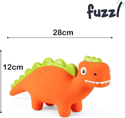 Steggy Latex Dog Chew Toys with Squeaker Soft Squeaker Puppy Toy Dinosaur