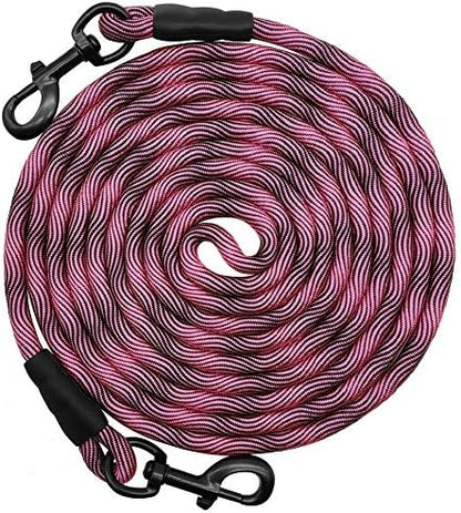BTINESFUL 8/12/20/30/50/75ft Dog Tie-Out Long Tether Rope Dog Lead for Yard by BTINESFUL