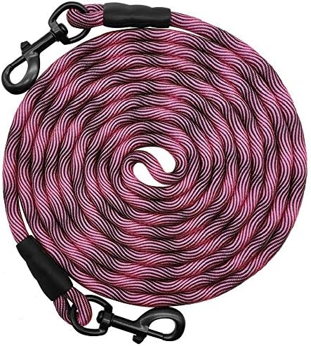 BTINESFUL 8/12/20/30/50/75ft Dog Tie-Out Long Tether Rope Dog Lead for Yard by BTINESFUL