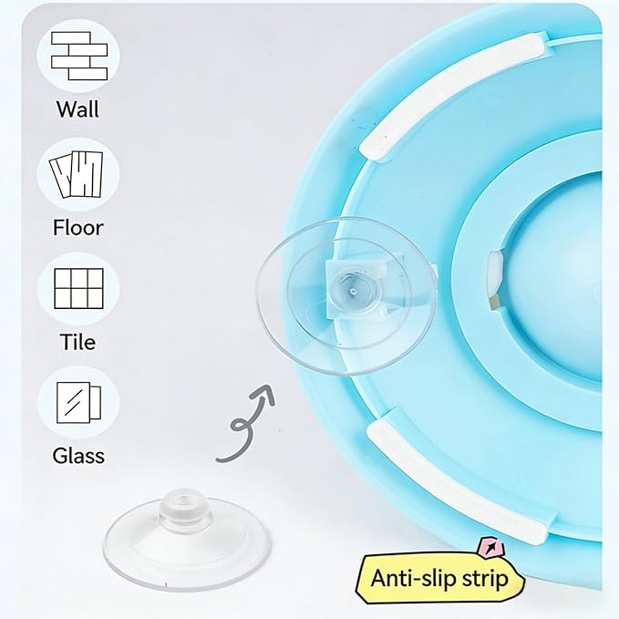 Dog Lick Sphere Spinner Anxiety Calming Sip Bowl with Roller Ball