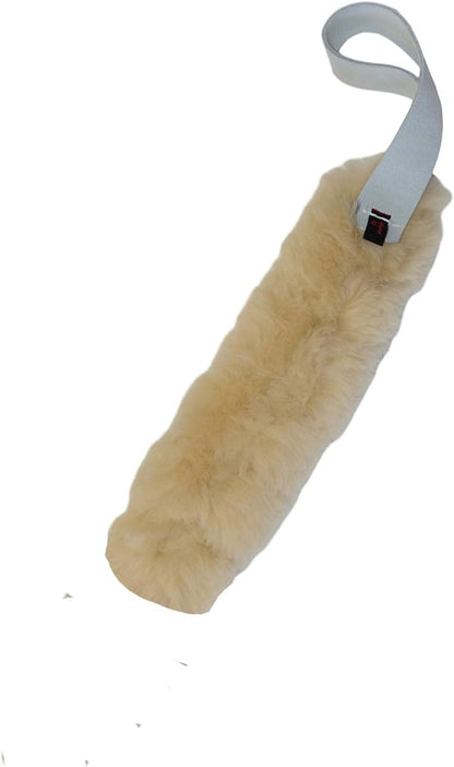 Real Sheep Skin Dog/Puppy Tug Toy Small Redline K9