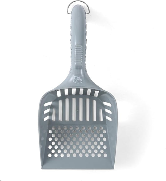 Fresh Step All In One Litter Scoop - Fast and Easy to Use Cat Litter Scooper - Deep Shovel Ergonomic Handle Grip Kitty Litter Scooper to Scoop Away Cat Litter