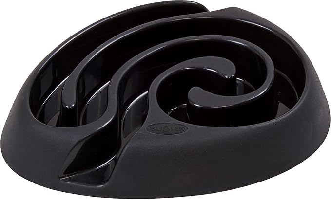 Kruuse Buster DogMaze Mini Black Bowl – Non-Toxic Interactive Slow Feeder for Better Digestion & Energy