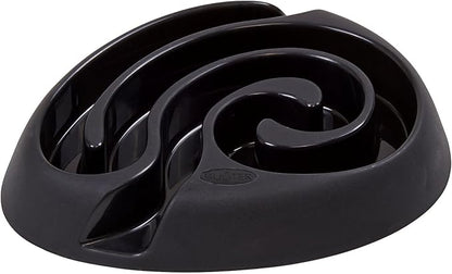 Kruuse Buster DogMaze Mini Black Bowl – Non-Toxic Interactive Slow Feeder for Better Digestion & Energy