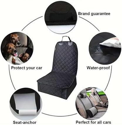 Dog Car Seat Cover for Back Seat for Toyota bZ 2026, Back Seat Pet Bed Mat for Travel, Waterproof Nonslip, Easy to Clean Up,A-Front Seats