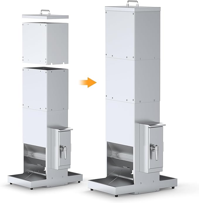 Extra Large Automatic Dog Feeder Capacity Expansion Kits for 35L Two Large Dogs Automatic Feeder Upgrade to 50L Automatic Pet Feeder