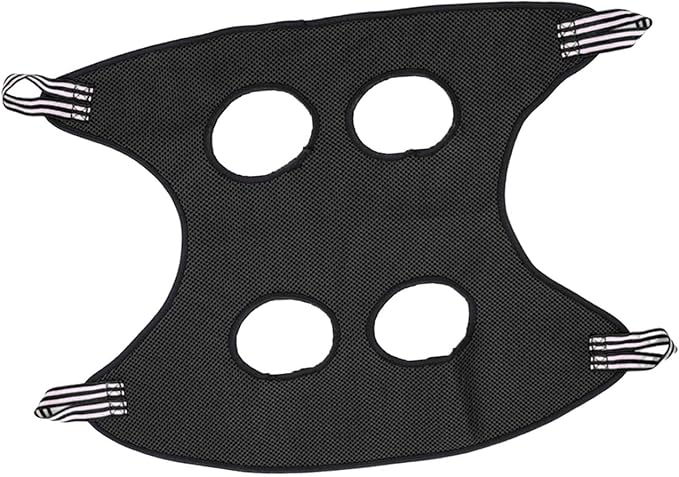 Pet Cat Grooming Hammock Restraint Towel Bag Bathing Bag Harness Breathable Dog for Trimming Puppy Small Medium Dogs Claw Care, Black, L
