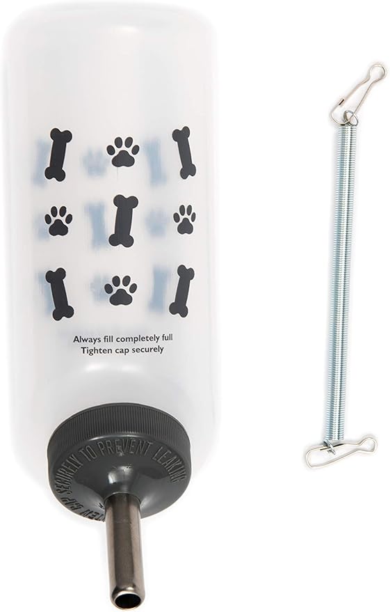 Lixit Water Bottles for Small Dogs (16oz Bones), Clear (SDW16 Bones)