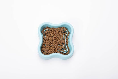 Silicone Slow Feeder Dog Bowl, Non-Slip Pet Food Bowl for Small & Medium Dogs Cats, Interactive Slow Eating Bowl, Puzzle Toy for Pets Food Training, Healthy Eating Aid, Anti-Choking