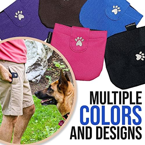 Dog Treat Pouch, Blue Pocket Sized Training Reward Pouch - Lightweight Dog Treat Holder with Magnetic Flap for Stability, Perfect Dog Accessories, Made of Durable Nylon, Machine Washable - Image 4
