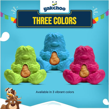 Treatoy for Dogs (Green) | BPA Free Interactive Chew Toy with Natural Himalayan Cheese Treat | Durable, Gentle on Gums, Fun Training & Dental Toy | Includes 5 Yak Cheese Nuggets