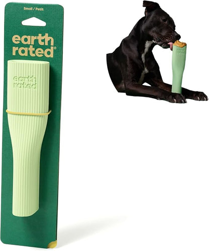 Earth Rated Dog Toy, Enrichment Toys for Adult and Puppy Dogs, Dishwasher and Freezer-Safe, Natural Rubber, Small, Green