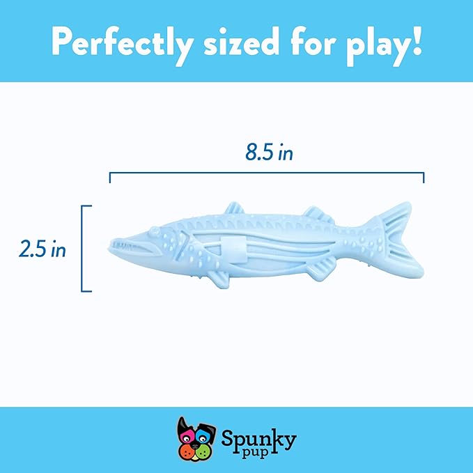 Spunky pup Clean Earth Heavy Duty Dog Chew Toys for Aggressive Chewers - Recycled, Made in USA, Barracuda