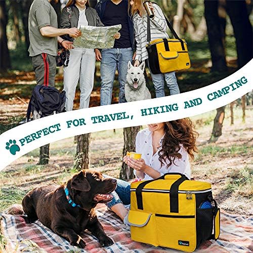 PetAmi Dog Travel Bag Organizer, Pet Supplies Diaper Tote, Yellow Medium - Image 6