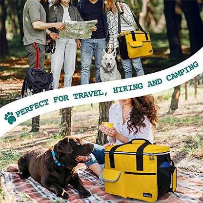 PetAmi Dog Travel Bag Organizer, Pet Supplies Diaper Tote, Yellow Medium - Image 6
