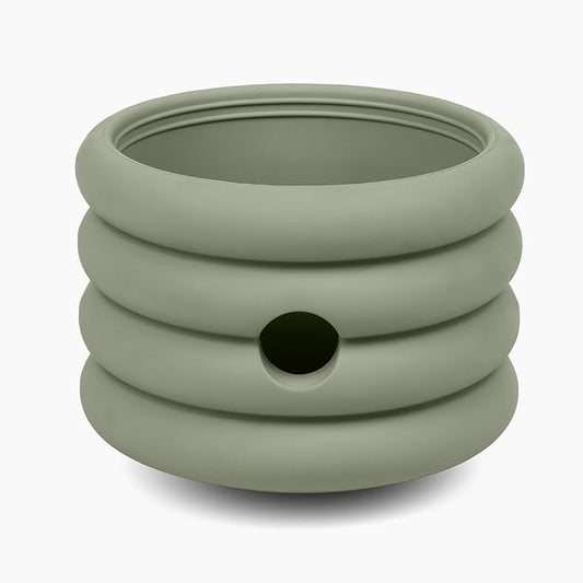 Should We Go? The Ripple Cup Natural Rubber Dog Enrichment Toy & Slow Feeder, Treat Dispensing Cup - Food-Safe Meal Feeder, Frozen Treat Dog Toy with Freezer Plug, Fits 17 oz - for Large Dogs