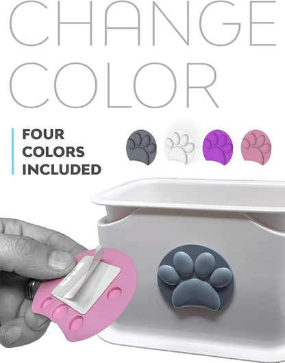 iPrimio Universal Cat Litter Scooper Holder - Durable with Heavy Scoopers Holding Stability - Kitty Litter Box Scooper Accessory - Works with Plastic & Metal Cat Scoop Holder - 4 Color Options