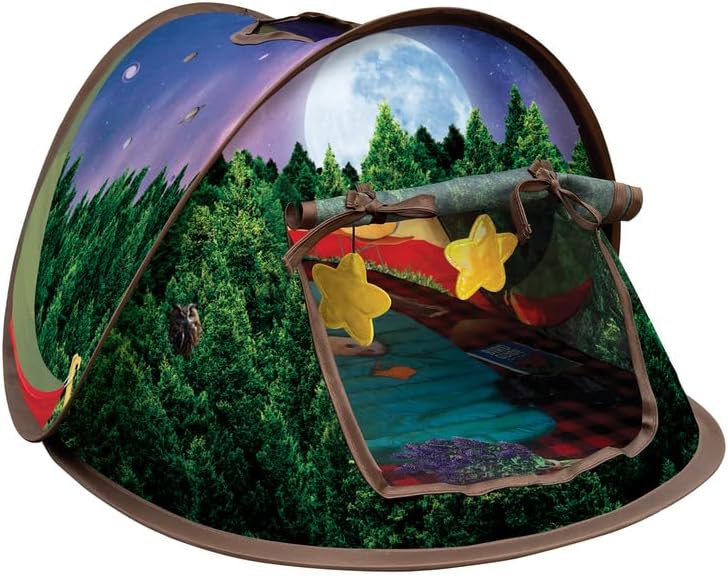 KONG PlaySpaces Glamping Tent Cat Hideaway, Collapsible House - Image 5