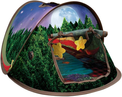 KONG PlaySpaces Glamping Tent Cat Hideaway, Collapsible House - Image 5