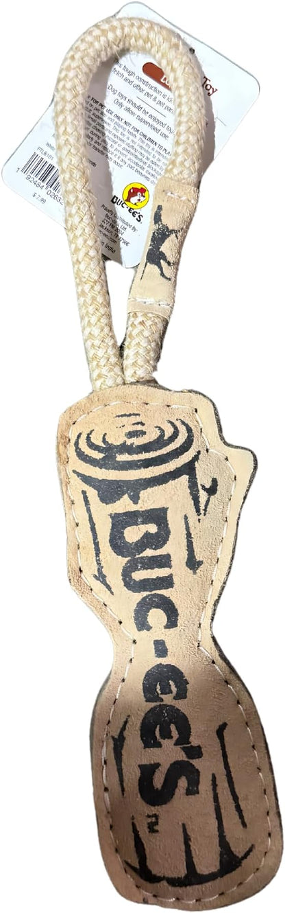 Buc-ee's Natural Tug-of-War Dog Toy - Durable Rope for Interactive Play and Chewing (Log), Brown