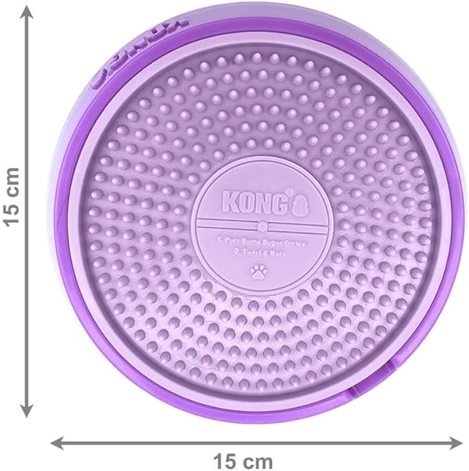 KONG Licks Spinz Rotating Textured Food Pad with Non-Skid Base (Small)
