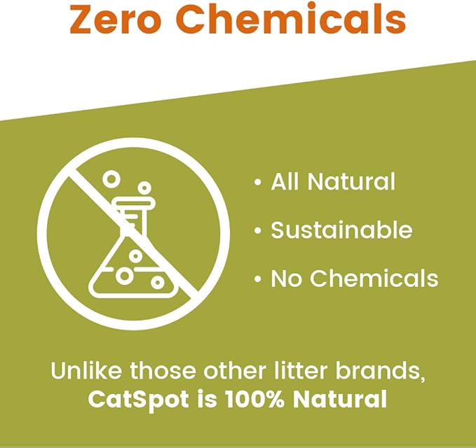 CatSpot Non-Clumping Litter: Coconut Cat Litter, All-Natural, 100% Organic, Biodegradable, Lightweight & Dust-Free (Non-Clumping, 3 Bags)