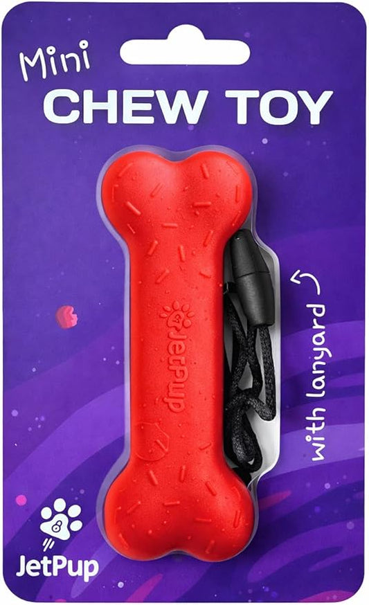 Mini Pup Chew Toy Lanyard- Bone - Human Grade Chew Toy - Human Pup Play - 100% Food Grade Silicone (Mini Red Bone)