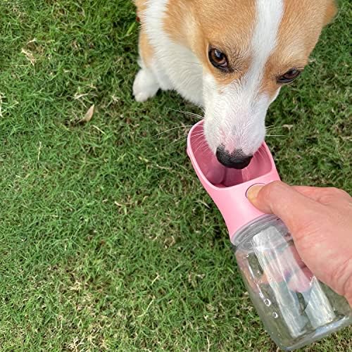 WePet Portable Dog Water Bottle, 19 OZ, Leak Proof Puppy Water Dispenser with Drinking Feeder for Pets Outdoor Walking, Hiking, Travel, Food Grade Plastic - Image 2