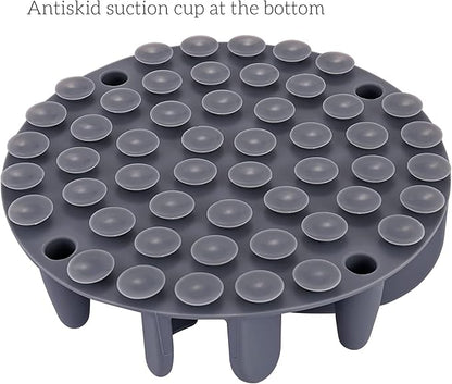 Slow Feeder Insert for Dogs & Cats, 3 Sizes Food-Grade Silicone Anti-Choking Puzzle Feeder, Non-Slip Suction Cup Design, Fits Most Bowls, Bloat Stop Pet Feeding Solution